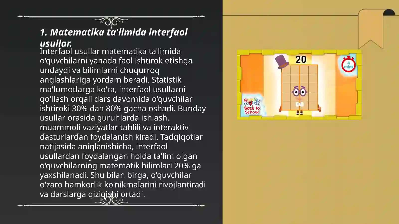 Matematika fanini o'qitish 3