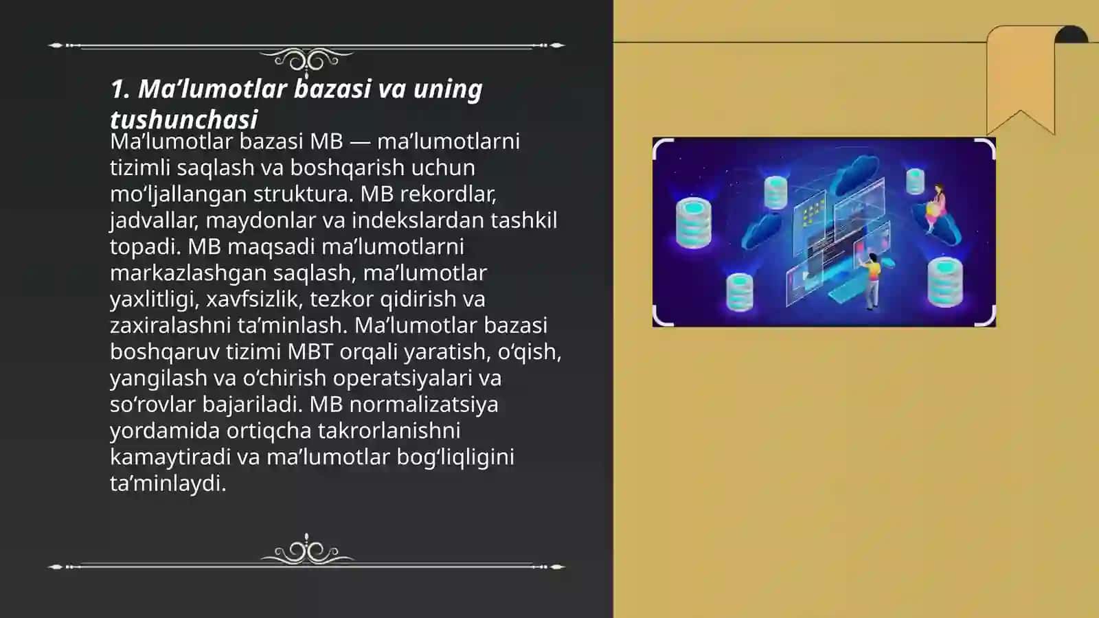 Ma'lumotlar bazasi tushunchalari 3