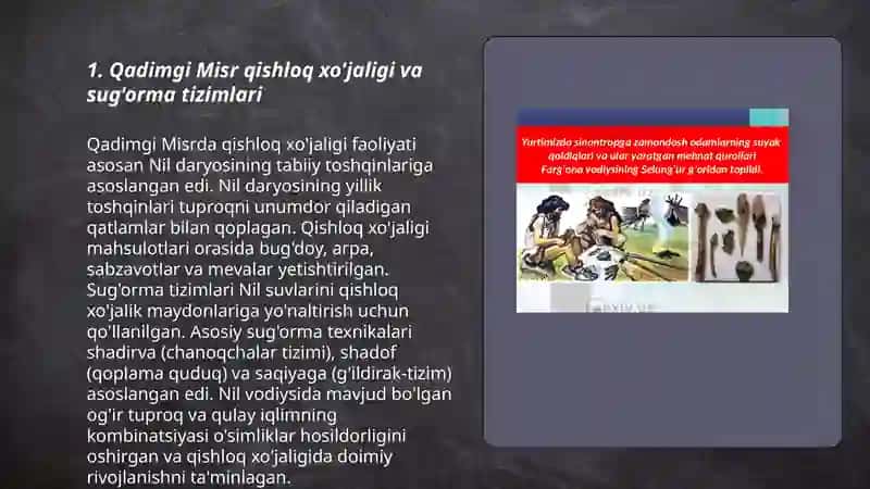 Qadimgi Misirdagi birinchi iqtisodiy g'oyalar 3
