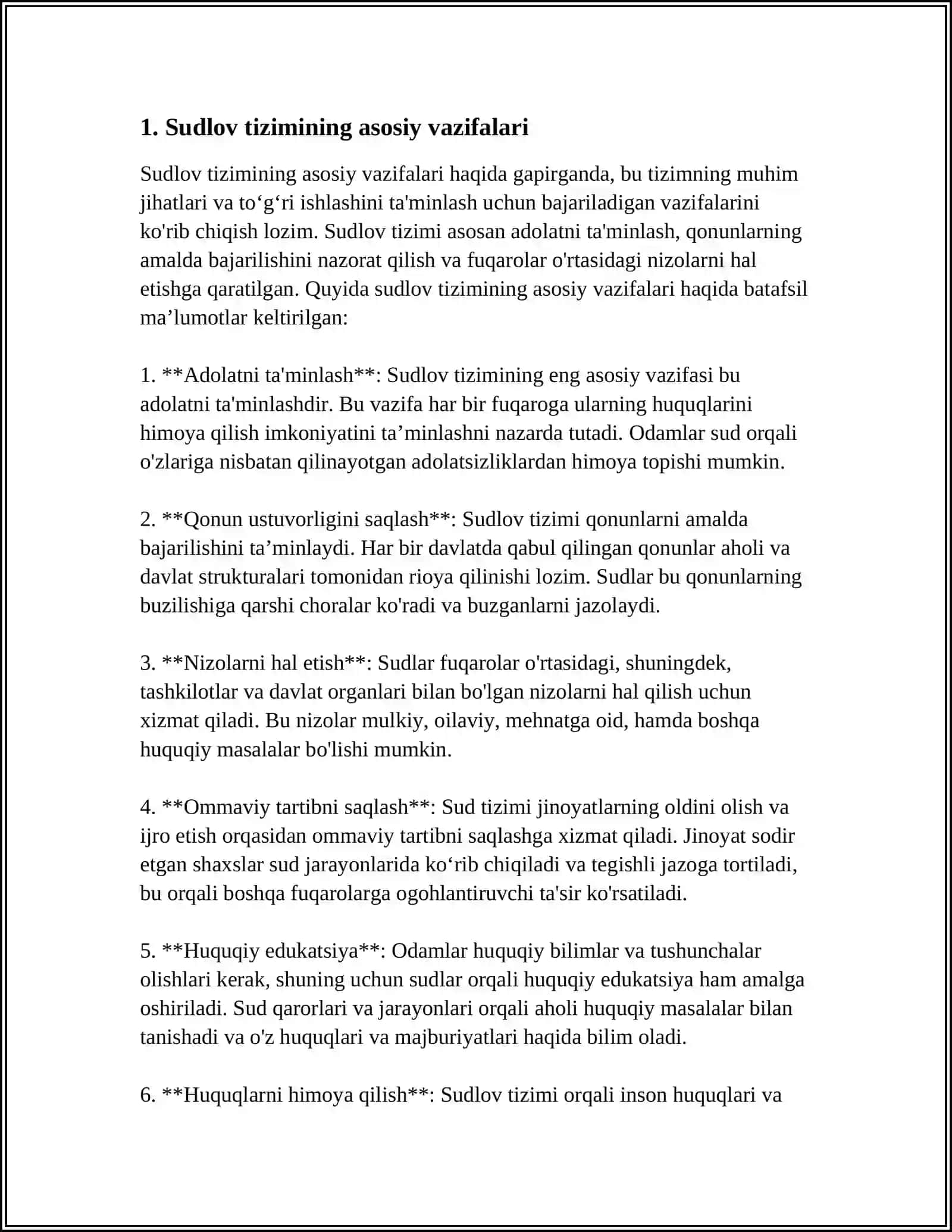 ODIL SUDLOVNING FAQAT SUD TOMONIDAN AMALGA OSHIRILISHI 3