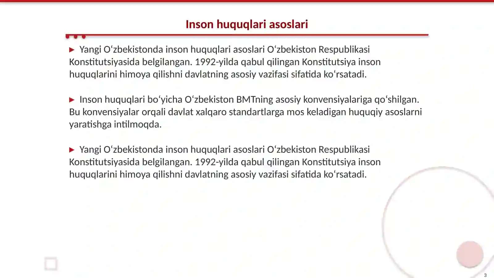 Yangi O‘zbekistonda inson haq-huquqlari va erkinliklari kafolati 3