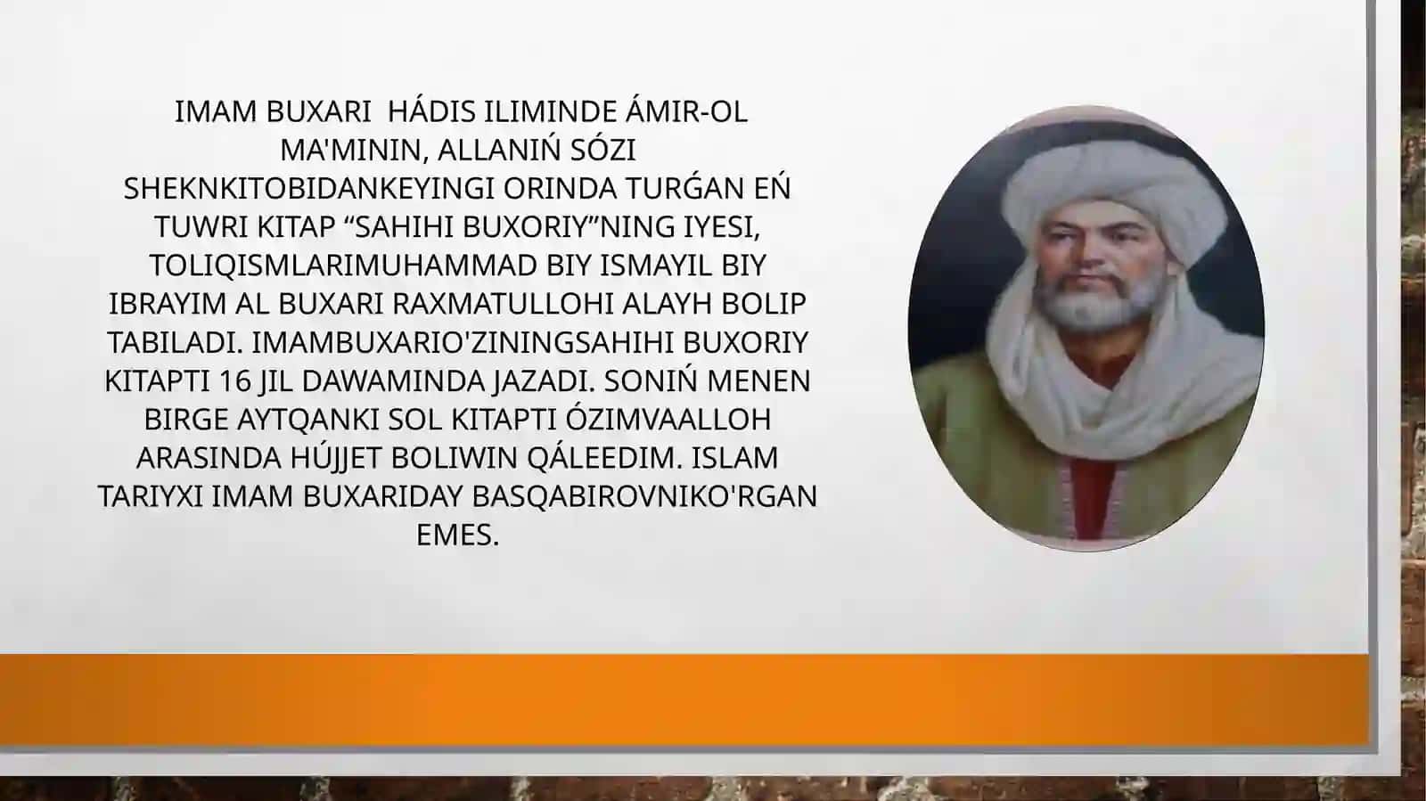 Imam Buxariy hám Imam Termiziy hádis ilimine qosqan úleslerin salıstırıw analizi 3