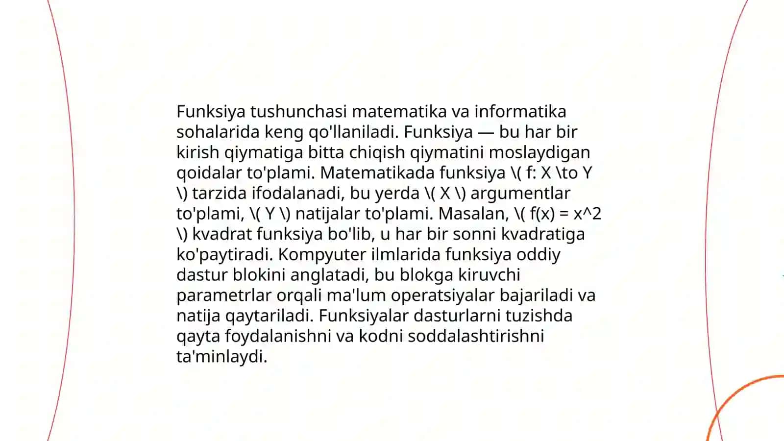 Funksiya va uning xossalari 3