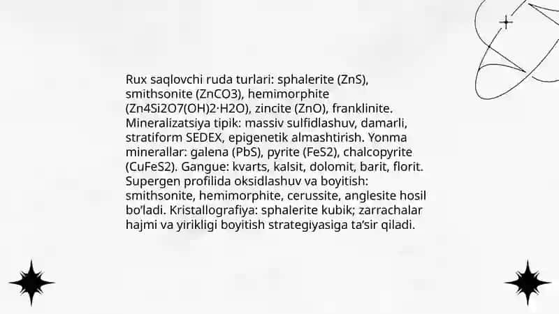 Rux saqlovchi rudalarni boyitish 3