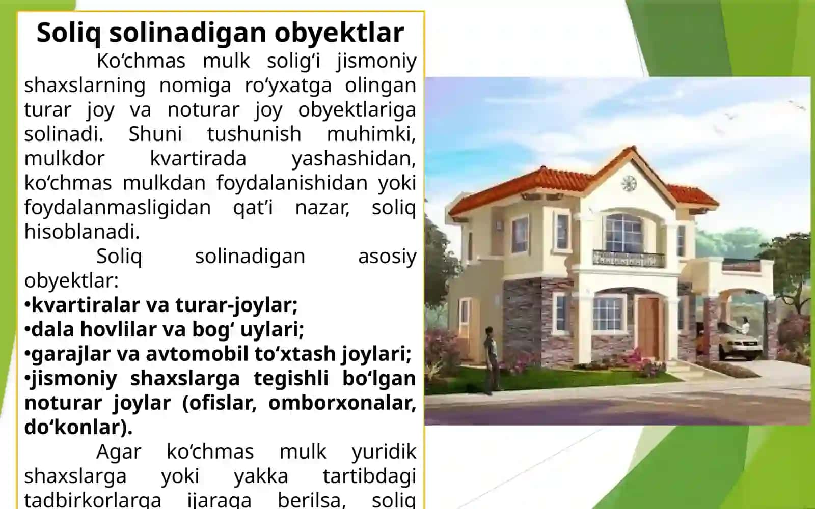 Jismoniy shaxslarning mol-mulkiga solinadigan soliqning o‘ziga xos xususiyatlari 3
