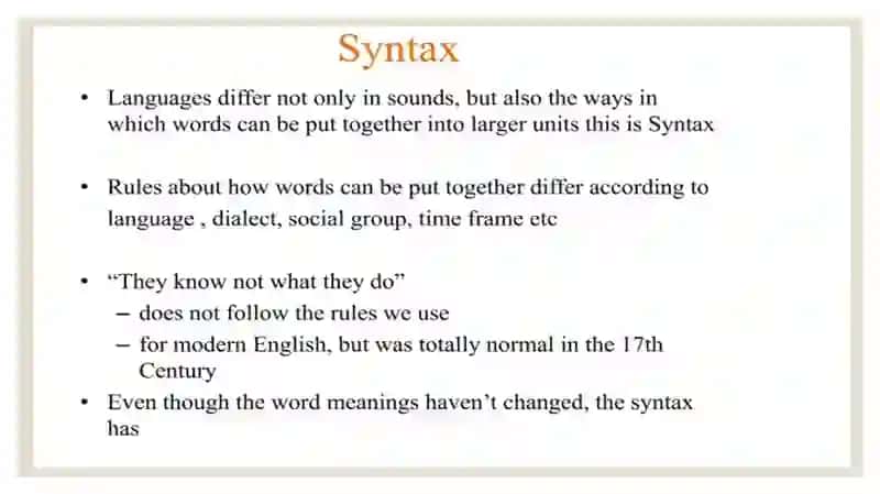 Syntax. Macro and micro syntax 3