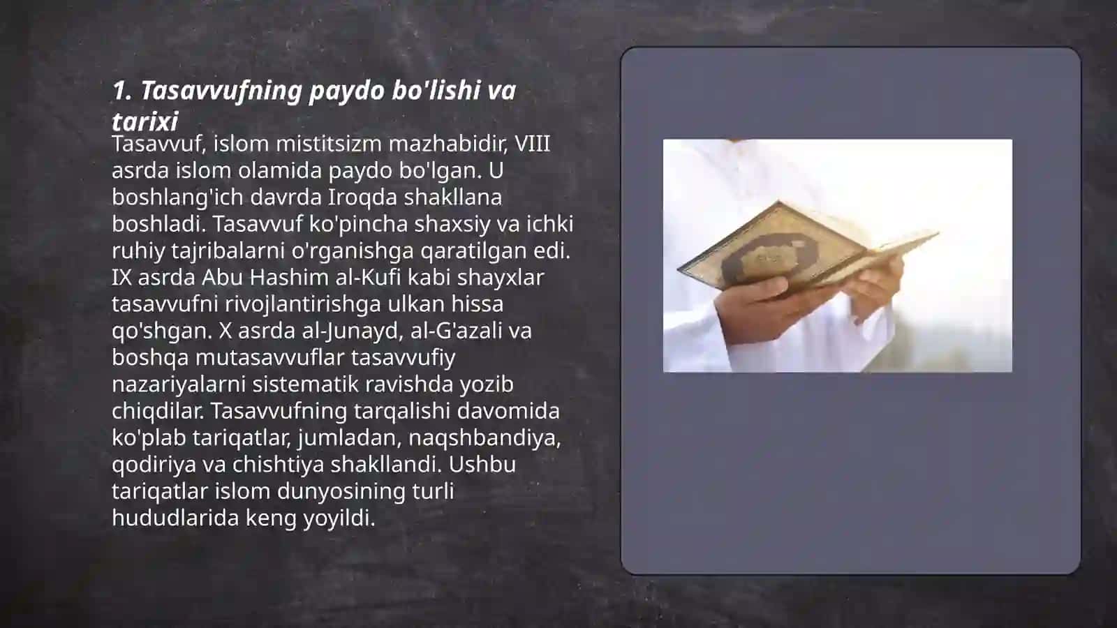 Tasavvuf ta'limotining sharq taraqqiyotiga ta'siri 3