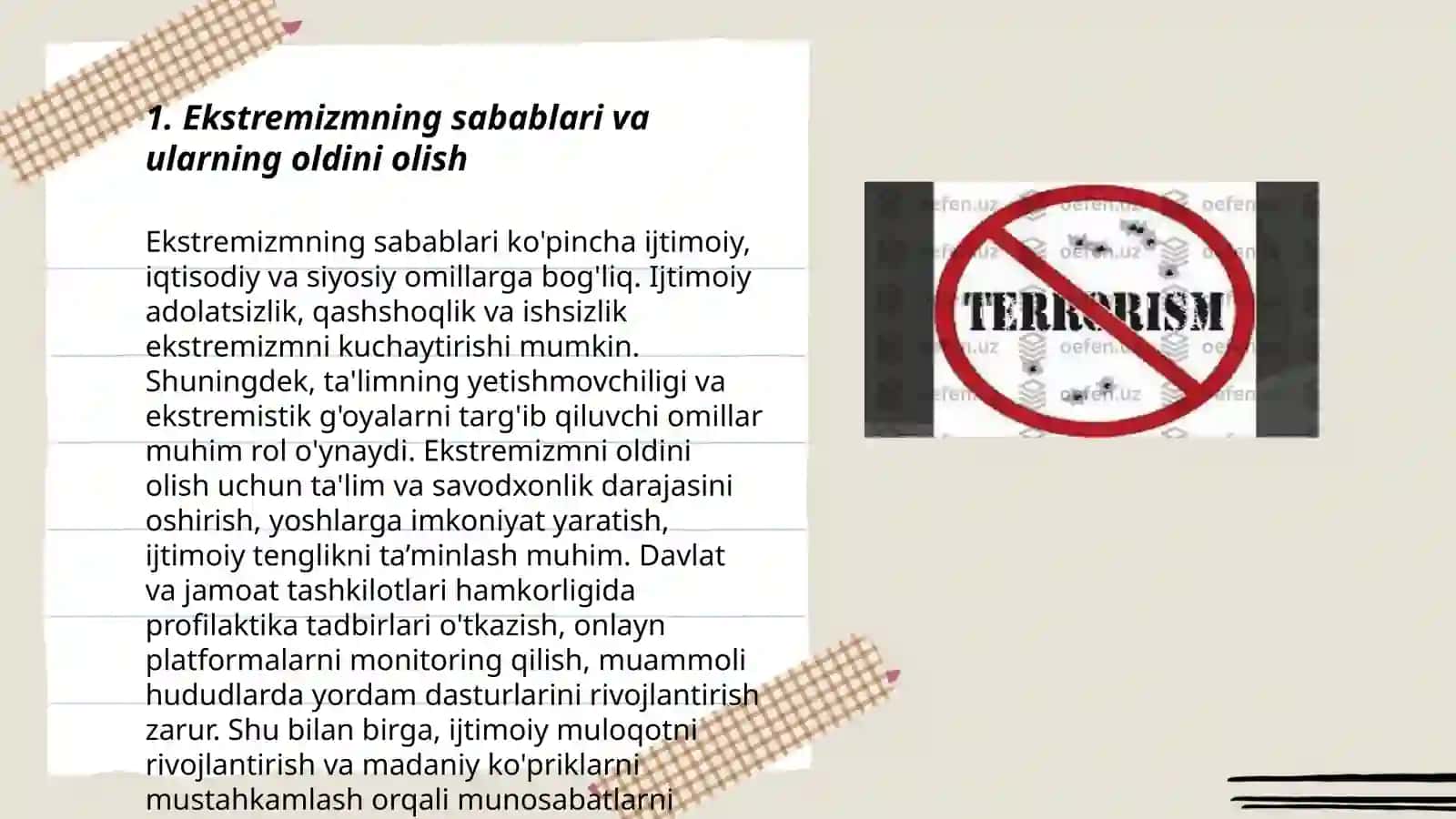 Jahon hamjamiyatining ekstremizm va terrorizmiga qarshi kurash tajribasi 3