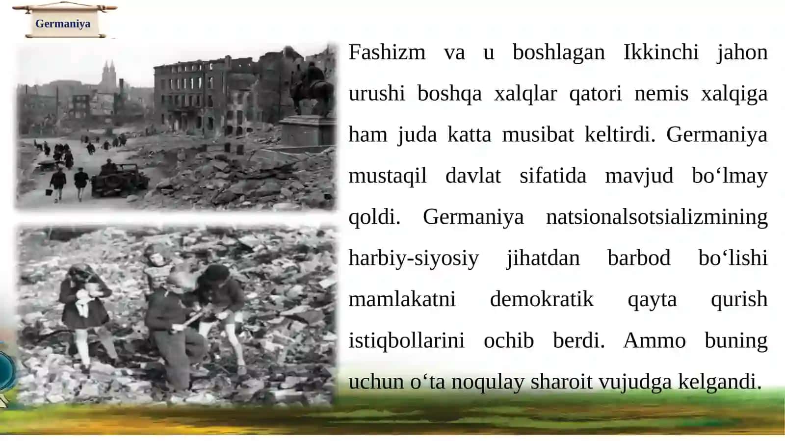 10-sinf Jahon Tarixi Germaniya va Italiya: Magʻlubiyatdan keyingi taraqqiyot 3