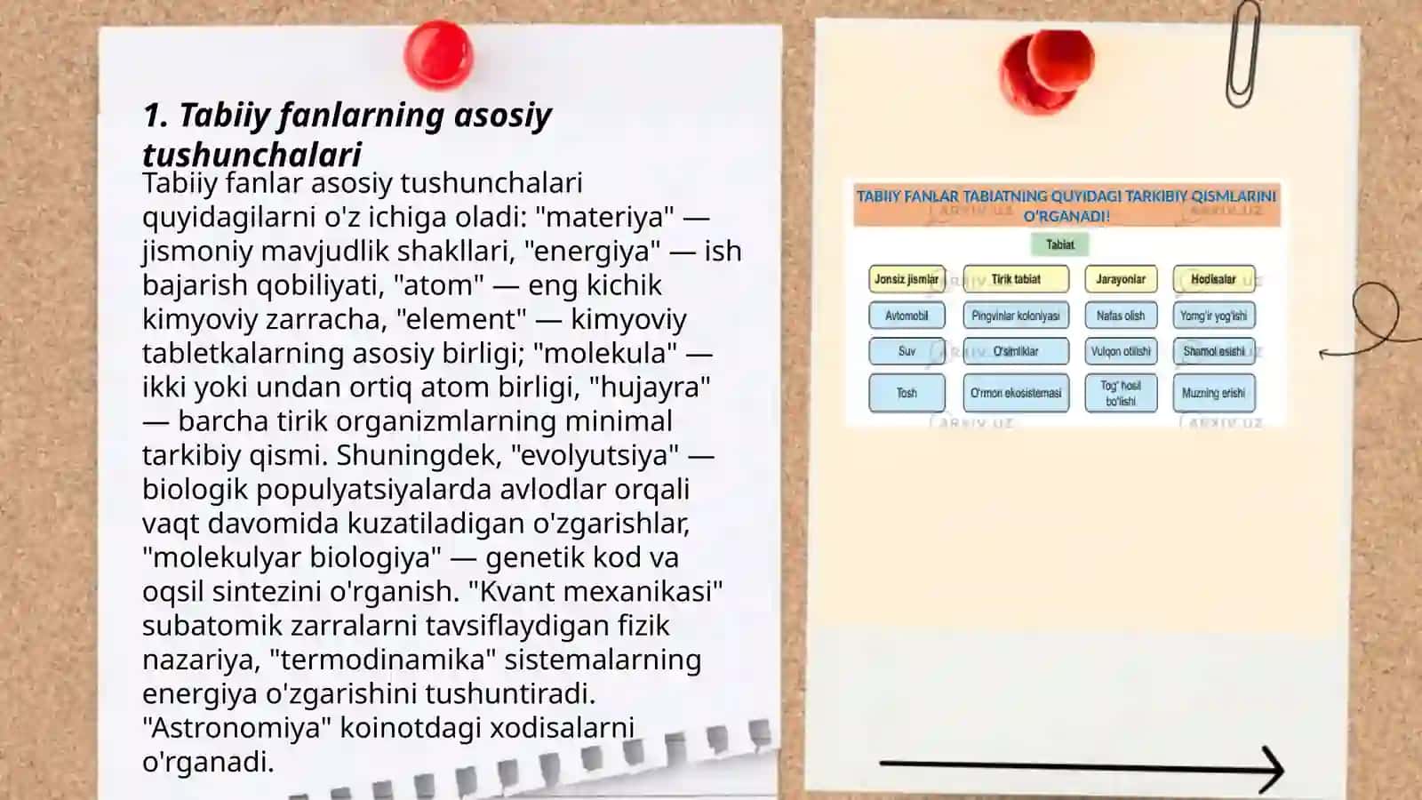Tabiiy fanlar ta'lim va tarbiyasining mazmuni 3