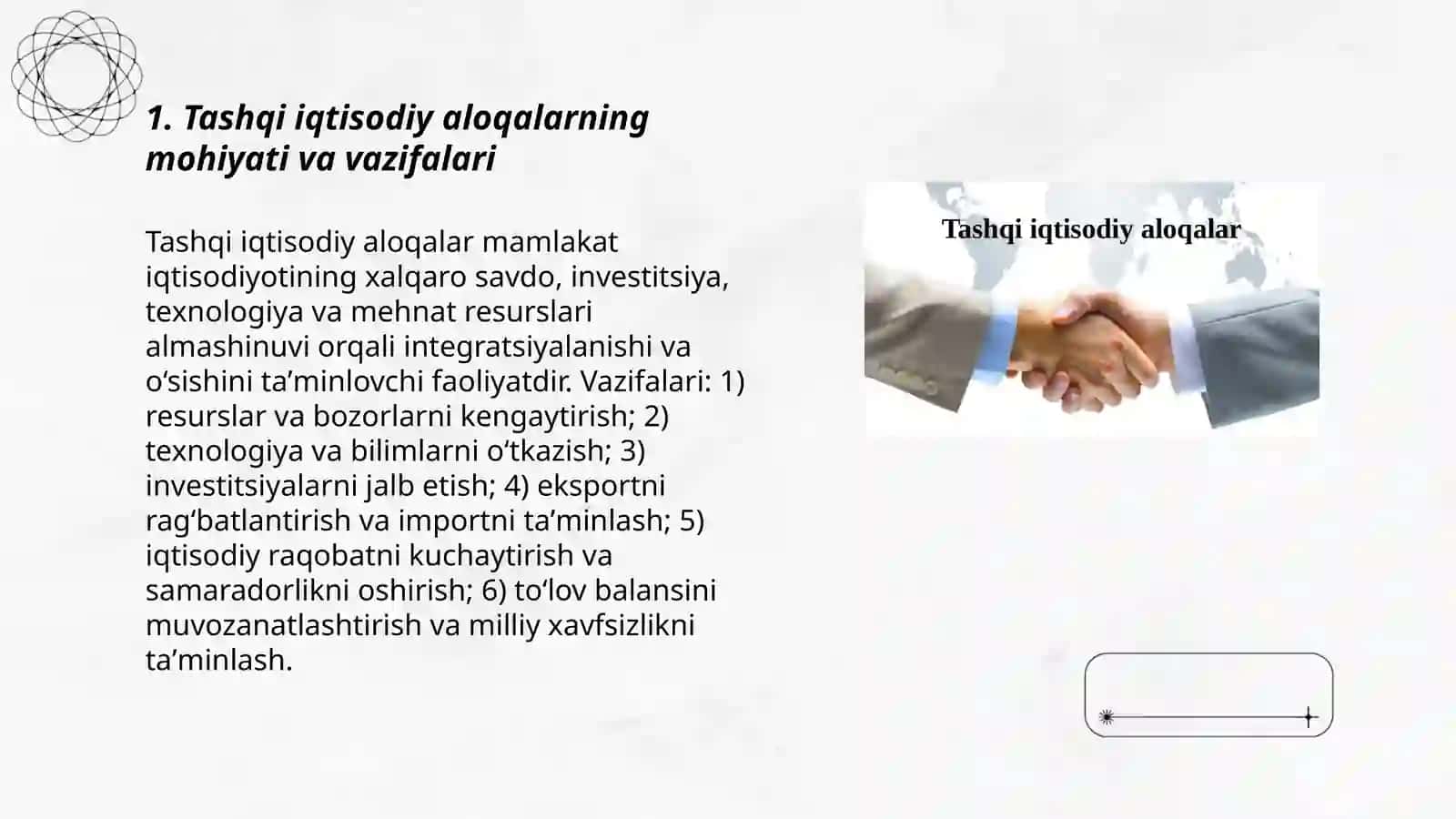 Tashqi iqtisodiy aloqalar 3