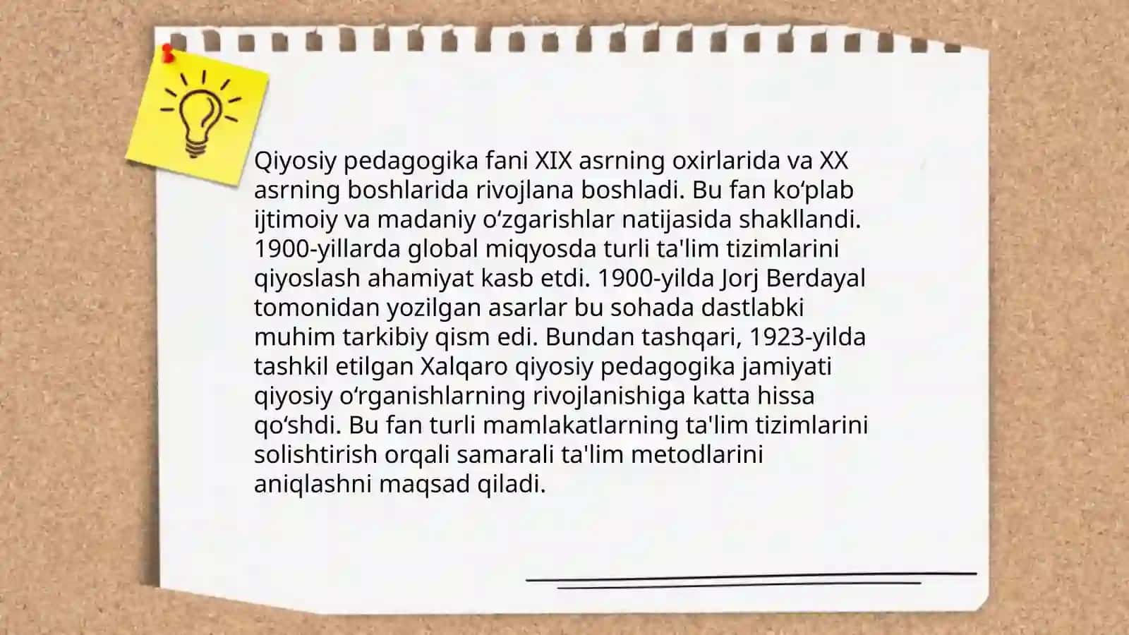 Qiyosiy pedagogika fanining rivojlanish bosqichlari 3