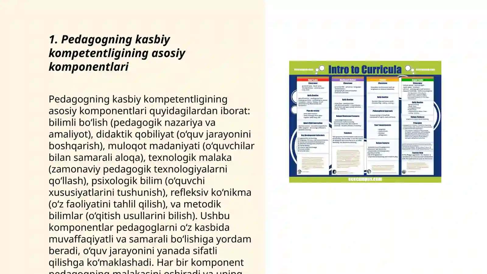 Pedagogning kasbiy kompetentligining tuzilishi va mazmuni 3
