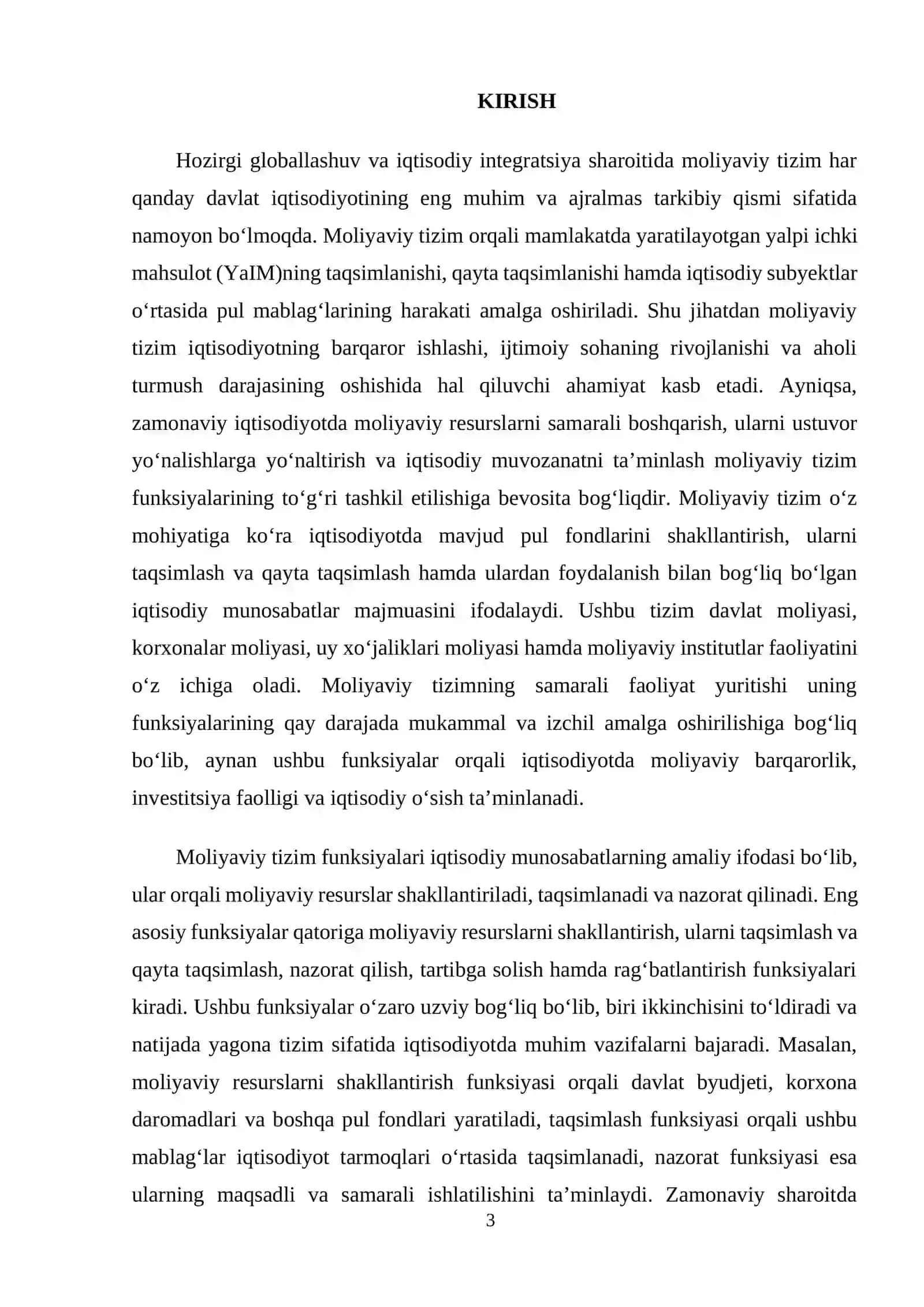 Moliyaviy tizim funktsiyalari 3