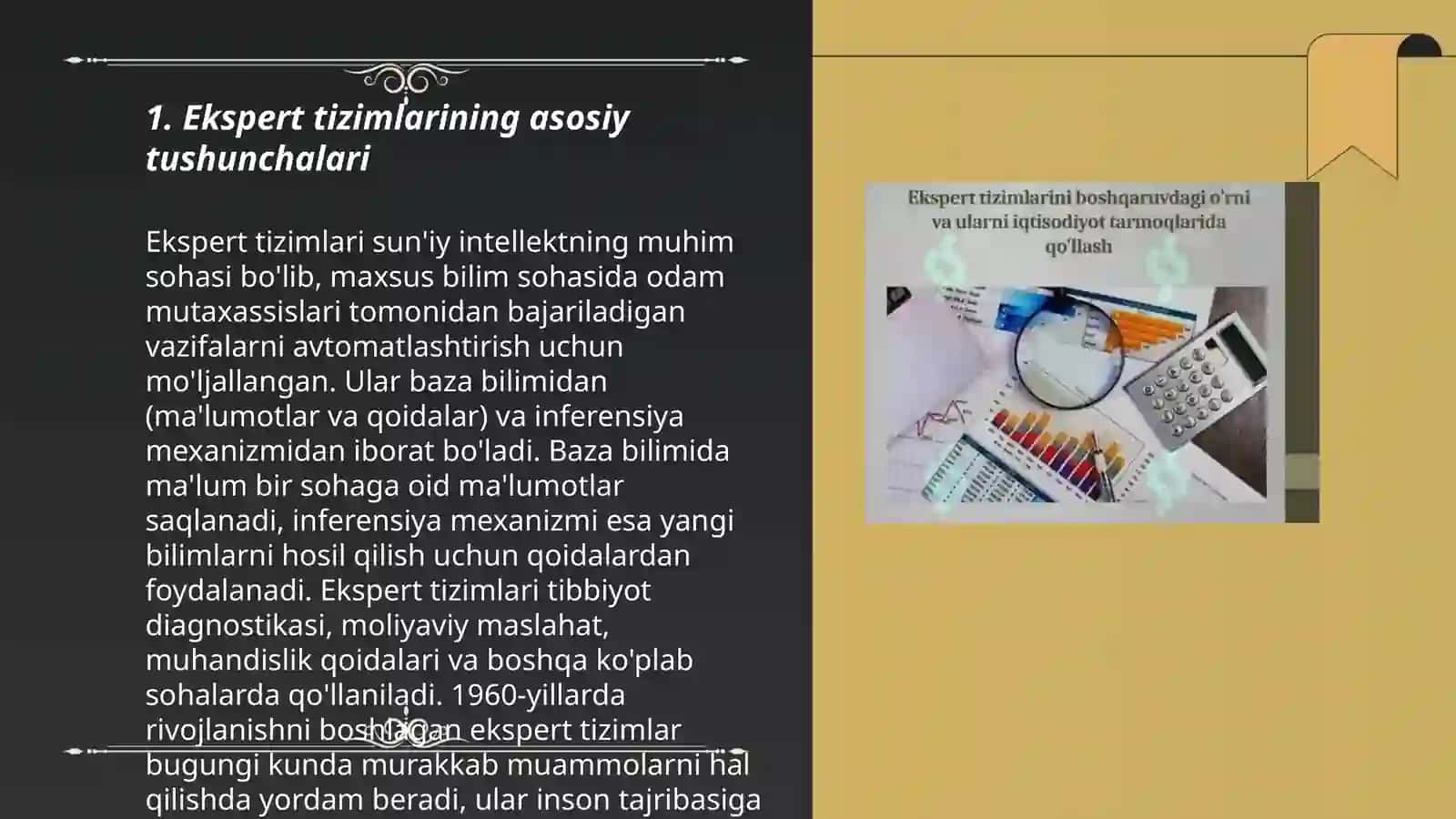 Ekspert tizimlari asosiy tushunchalari 3