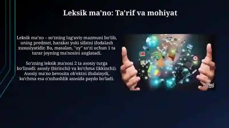 Leksik ma'no 3
