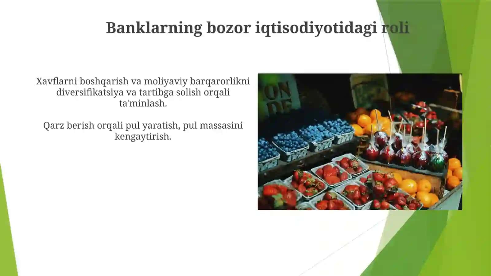 Banklar va ularning bozor Iqtisodiyotidagi roli 3