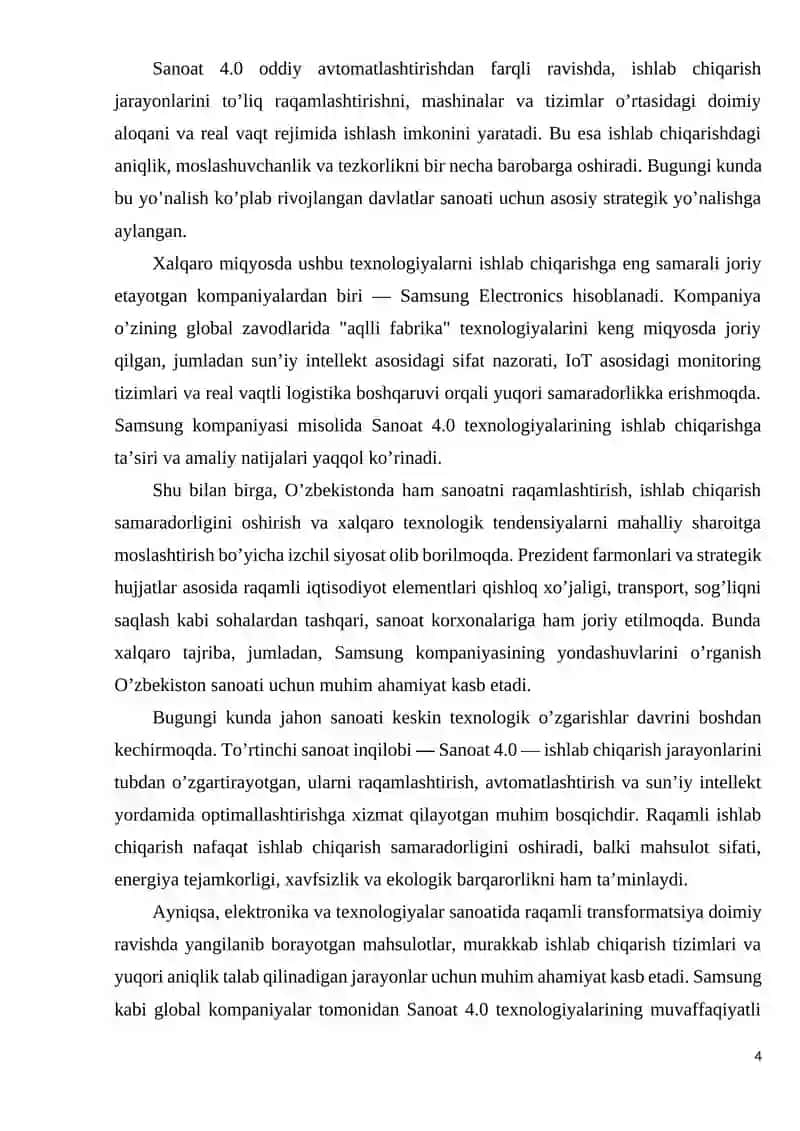 Raqamli ishlab chiqarish va sanoat 4.0 konsepsiyasi 3