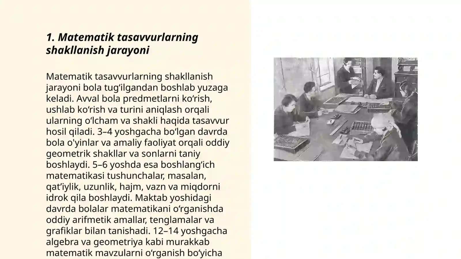 Matematik tasavvurlarni shakllantirish nazariyasi va texnologiyalari 3