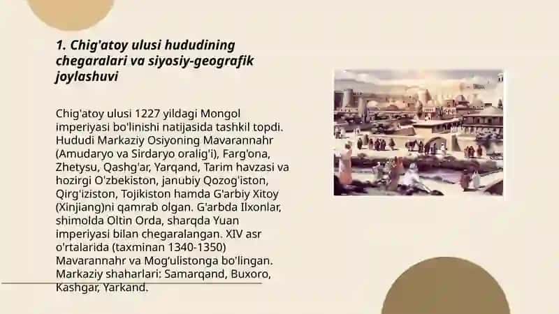 Chig'atoy ulusi davrida O'rta Osiyo tarixiy geografiyasi 3