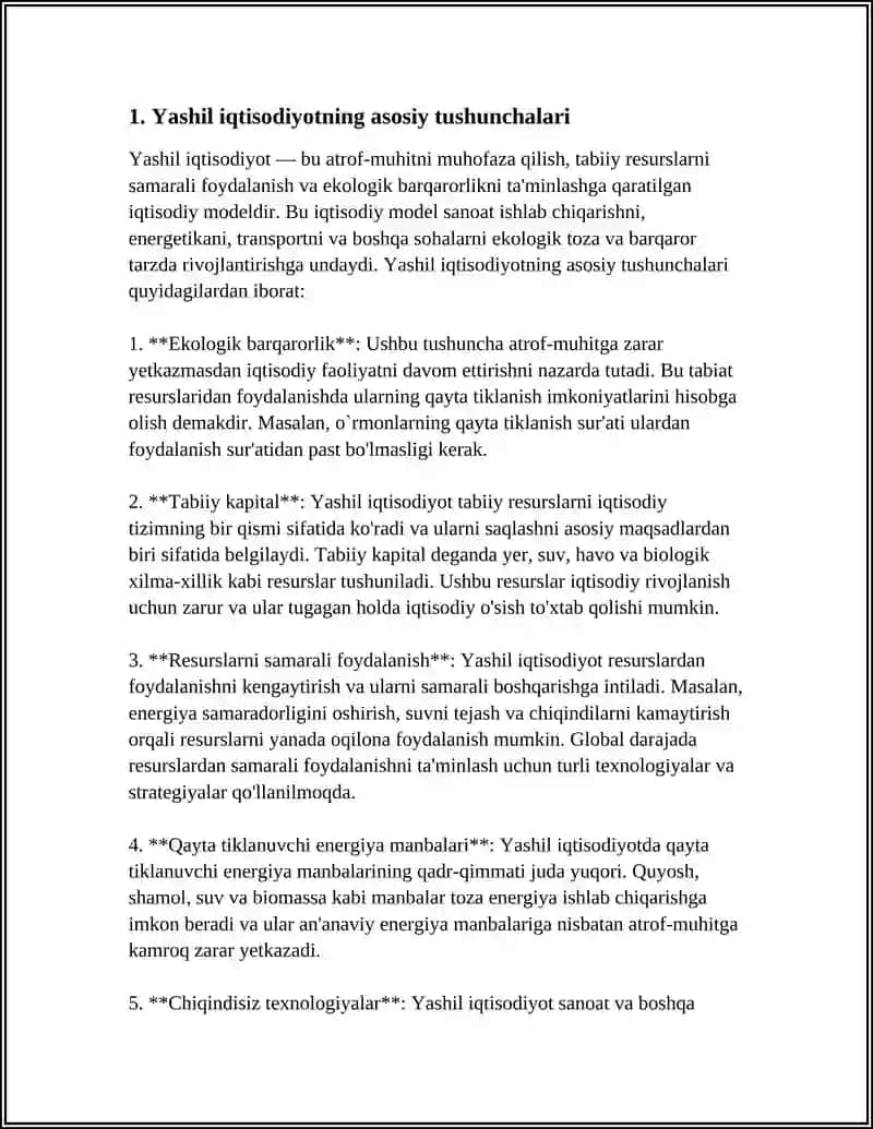 Yashil iqtisodiyot va iste'molchi tanlovi 3
