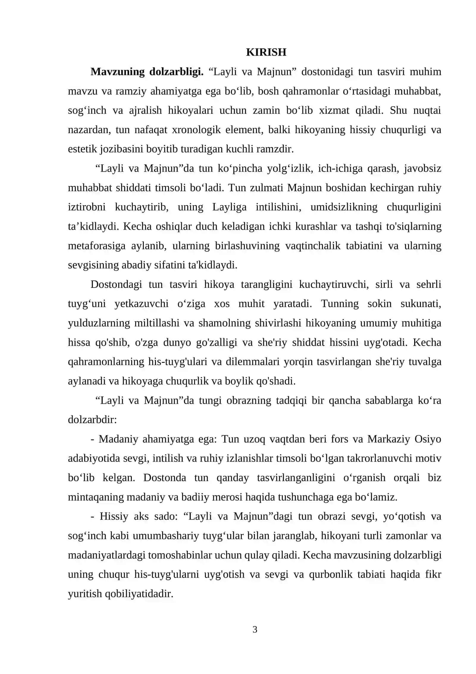 LAYLI VA MAJNUN DASTURI 3