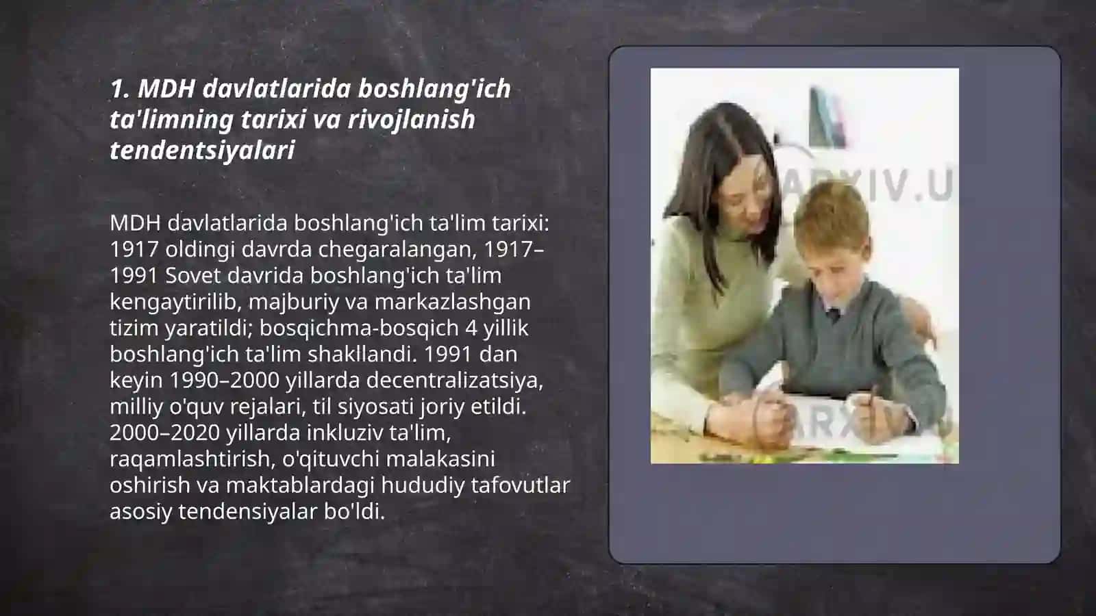 MDH Davlatlarida boshlang'ich ta'lim tizimi va o'ziga xos xususiyatlari 3