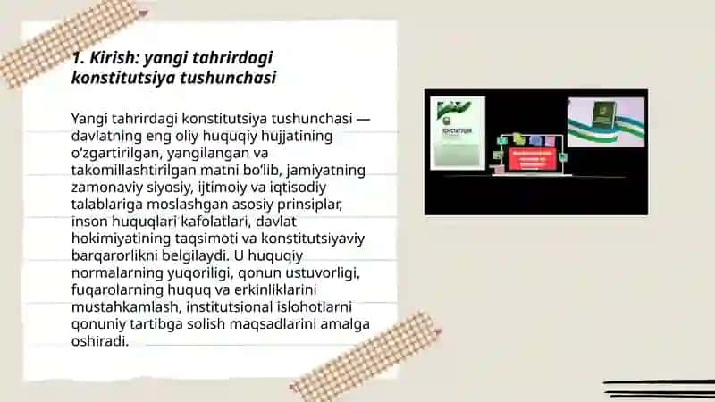 Yangi tahrirdagi konstitutsiyaning mazmun mohiyati va qilinish bosqichlari 3