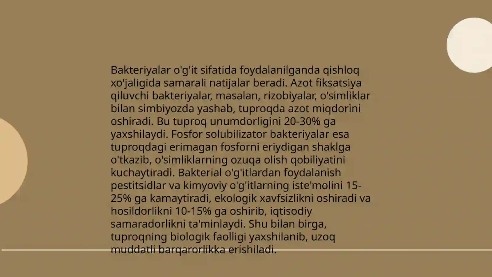 Bakteriyalardan sanoatda va qishloq xoʻjaligida foydalanish 3