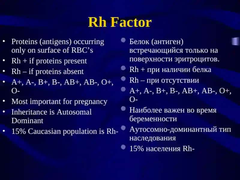 Резус-фактор в акушерстве 3