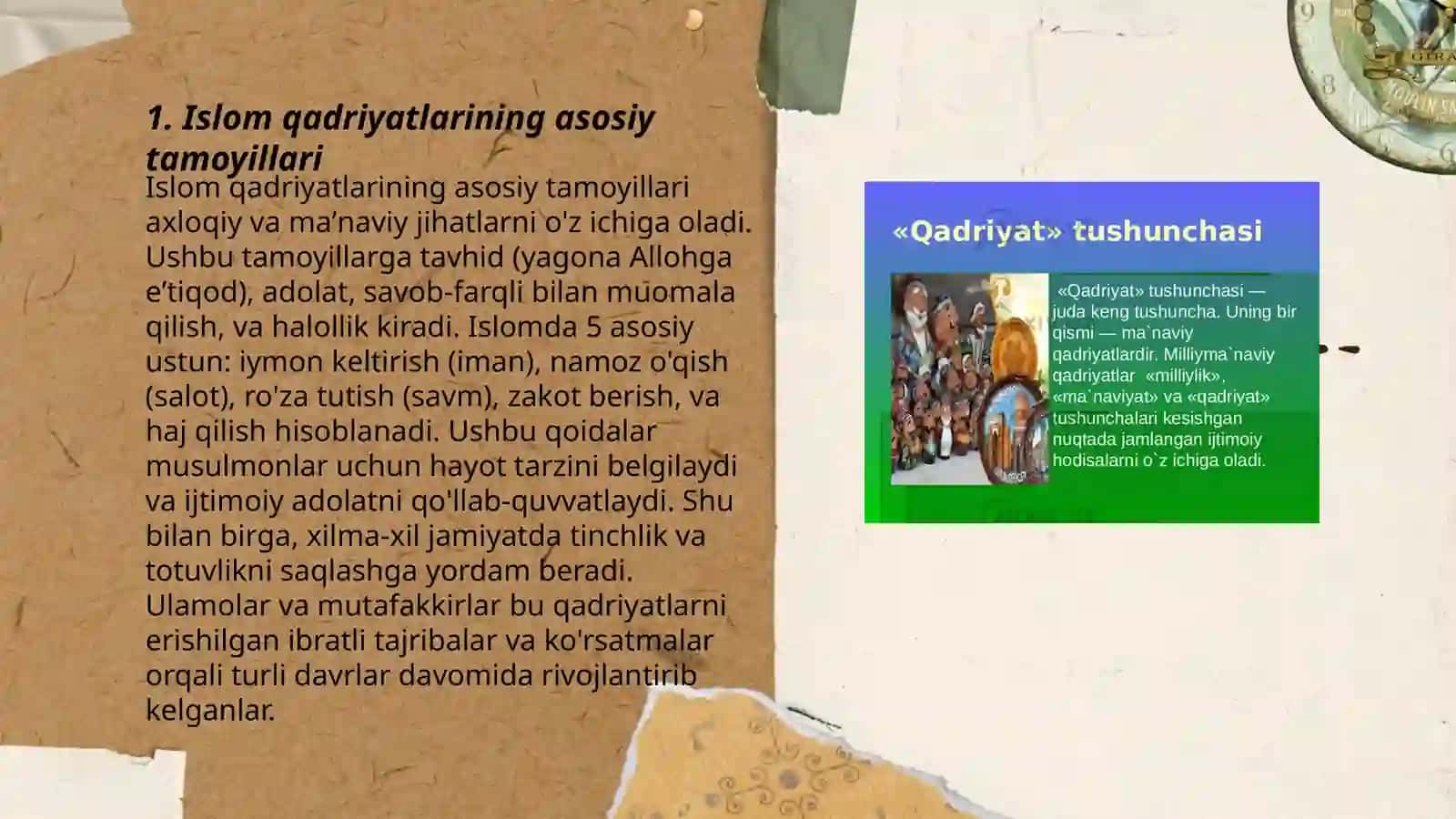 Islom qadriyatlari va marifatining hozirgi davrdagi ahamiyati 3