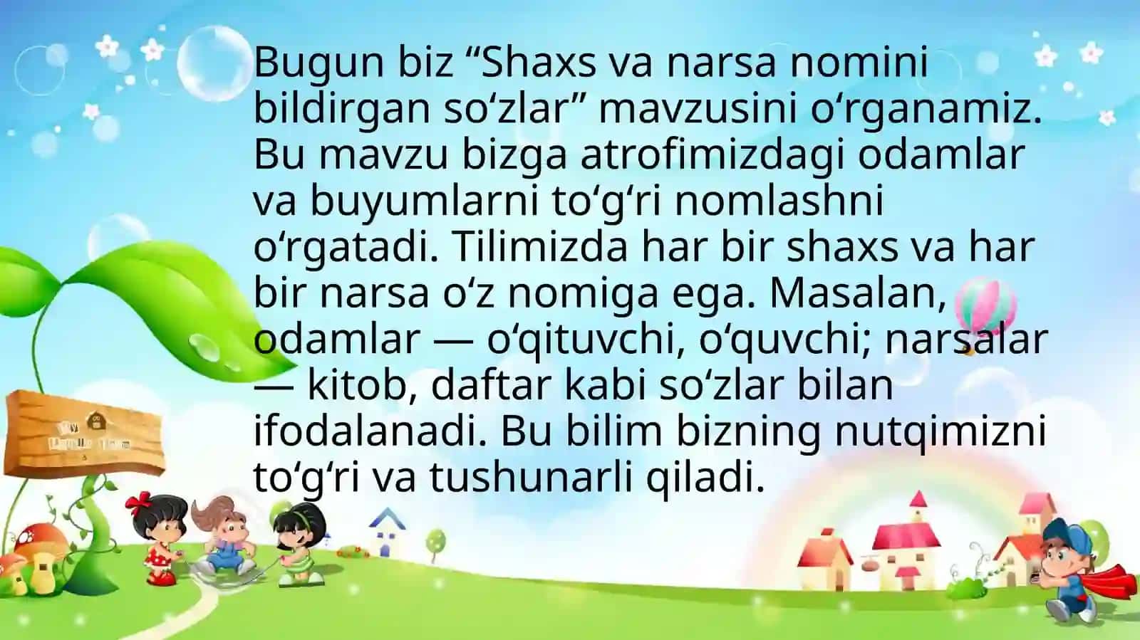 Shaxs va narsa nomini bildirgan soʻzlar 3