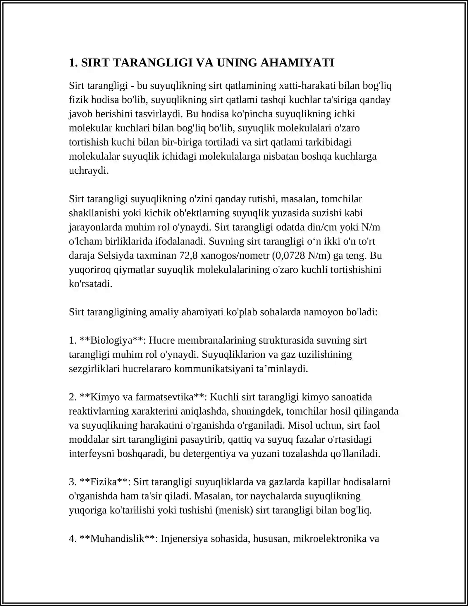 SIRT TARANGLIK KUCHI.SIRT TARANGLIK KOEFFITSIYENTINI OʻLCHASH USULLARI 3