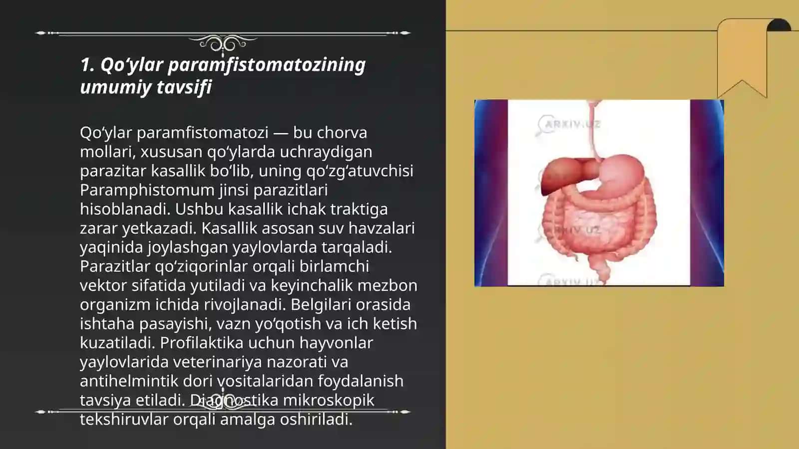 Qo‘ylar paramfistomatozining patologik anatomik o‘zgarishlarini o‘rganish 3