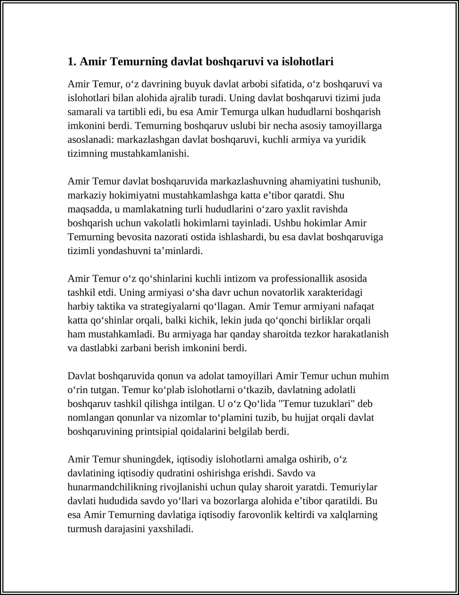 AMIR TEMUR BUYUK DAVLAT ARBOBI.MIRZO ULUGʻBEK DAVLAT ARBOBI VA BUYUK OLIM 3