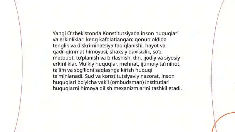 Yangi O'zbekistonda inson huquqlari va erkinliklari 3