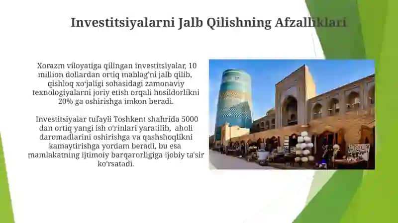 Investitsiyalarni Jalb Qilishning Afzalliklari 3