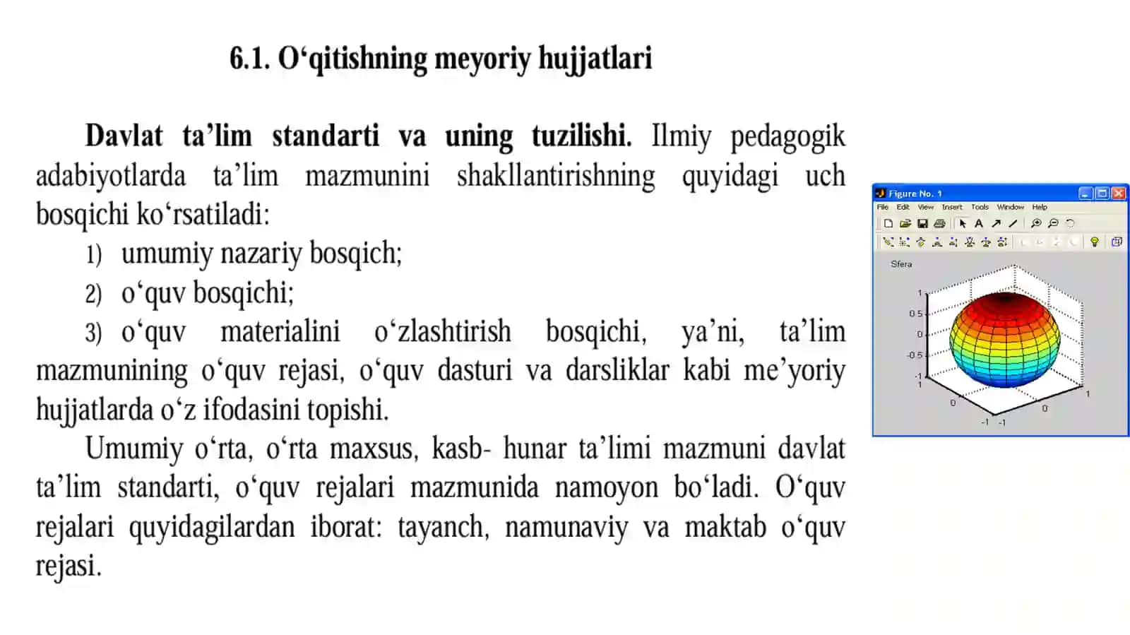 O‘qitishningmeyoriyhujjatlari,o‘quvjarayoninirejalashtirishvadarstahlili 3