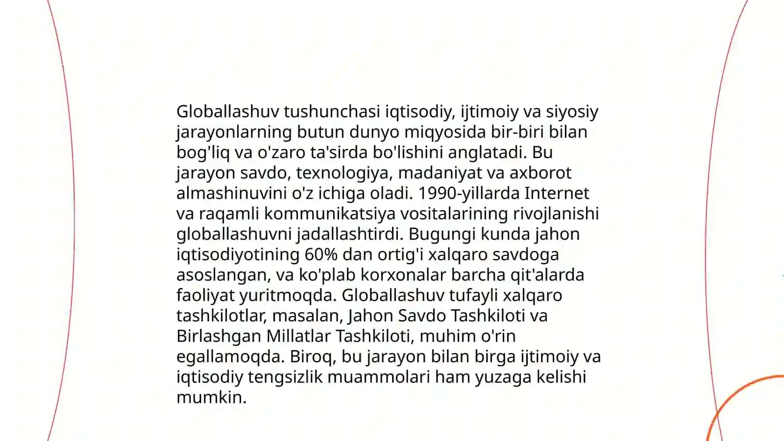 Globallashuv, globalistika va barqaror taraqqiyot jarayonlarining mohiyati 3