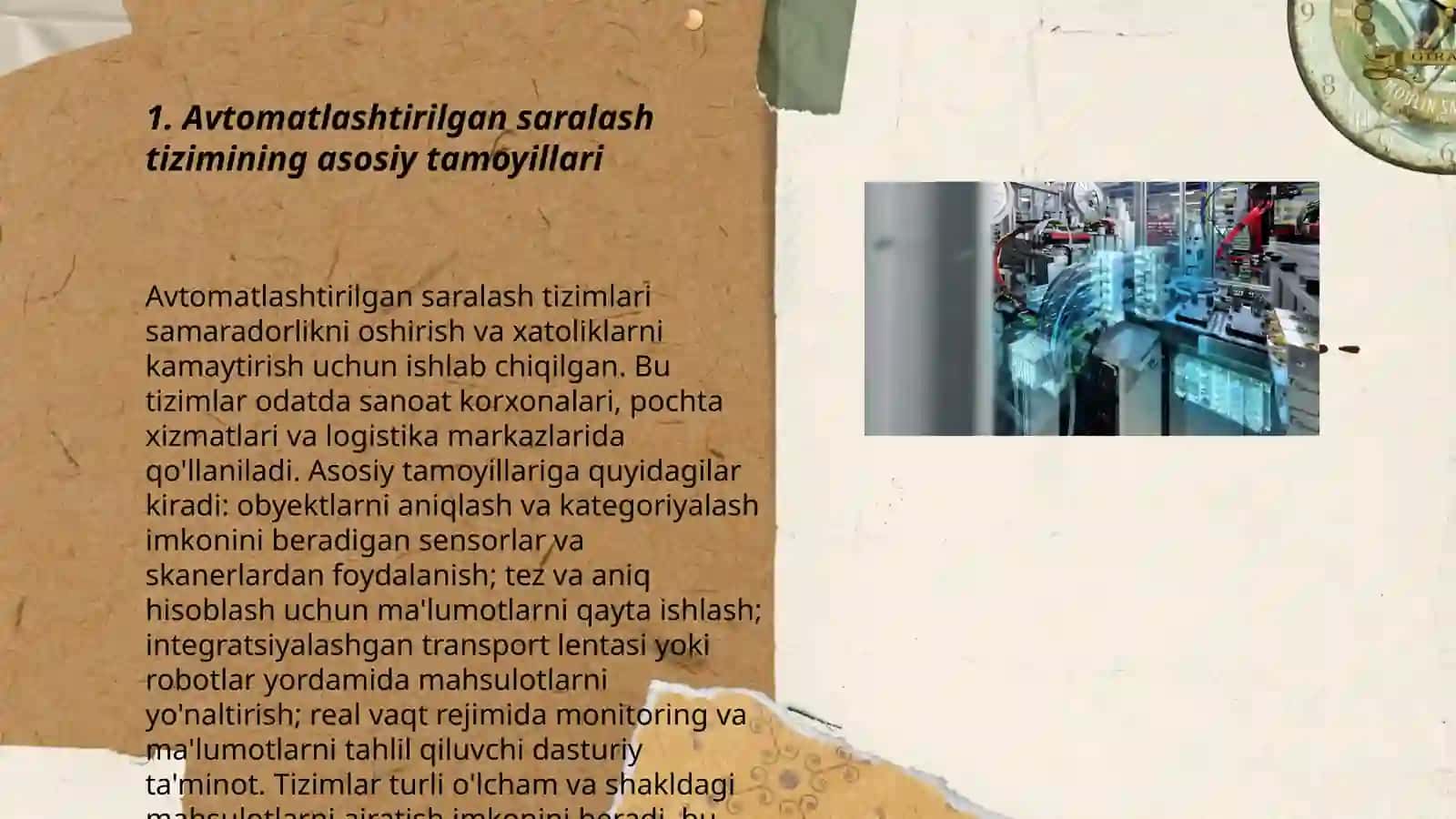 Avtomatlashtirilgan saralash tizimini integratsiyalash 3
