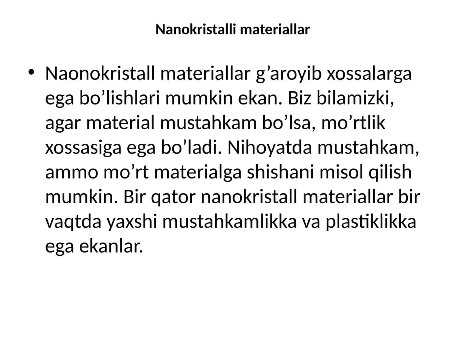 Nanokristall va nanoklasterlar 3