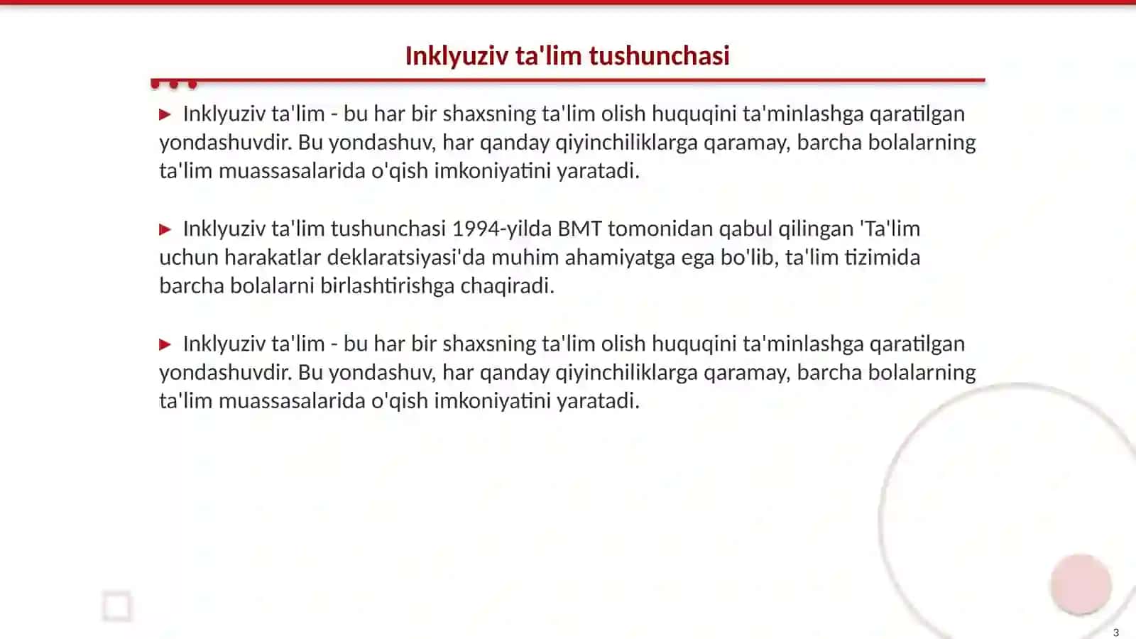 Inklyuziv ta'limning huquaiy asoslar 3