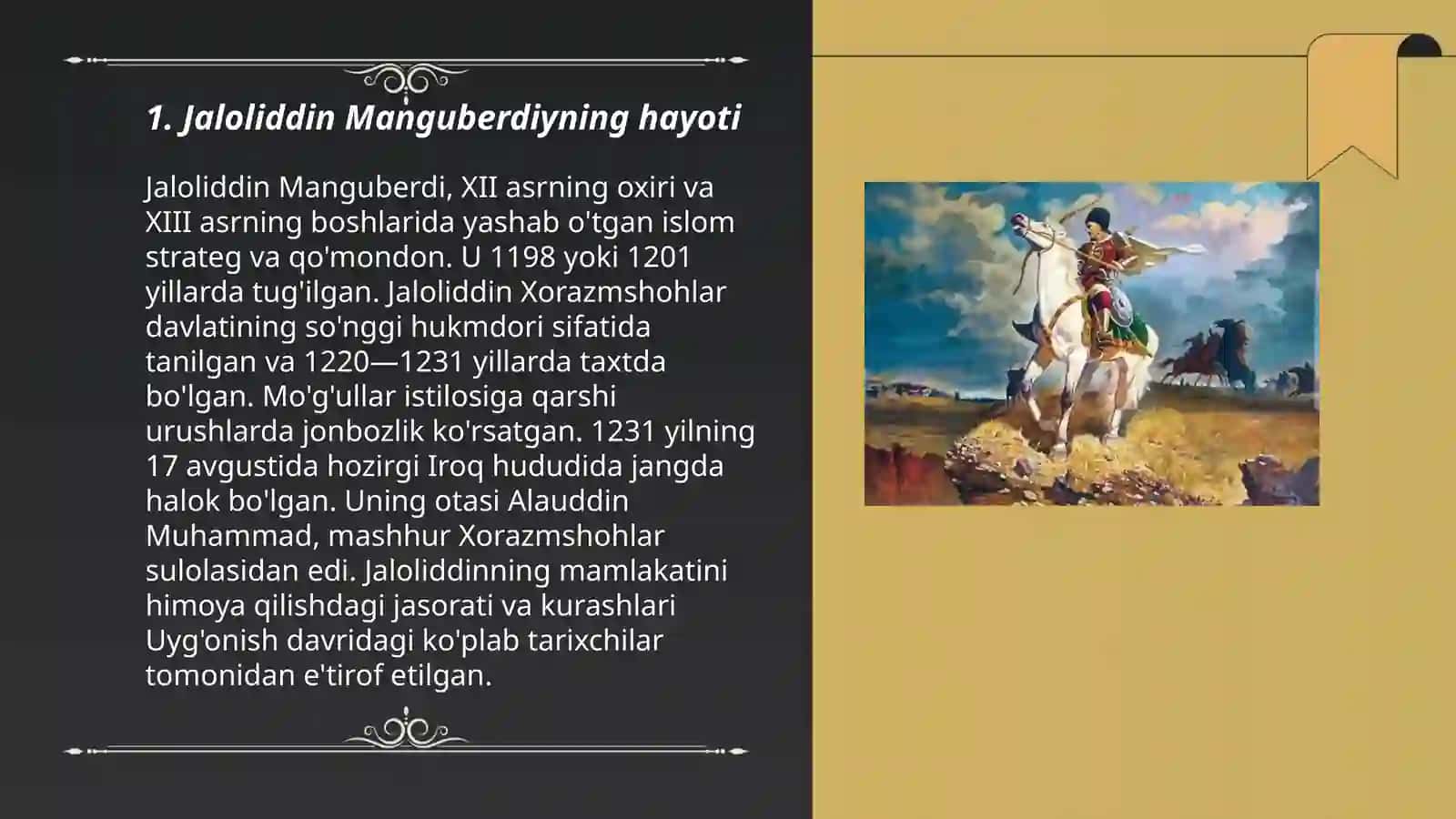 O'zbekiston tarixindan tayyorlagan taqdimot 3