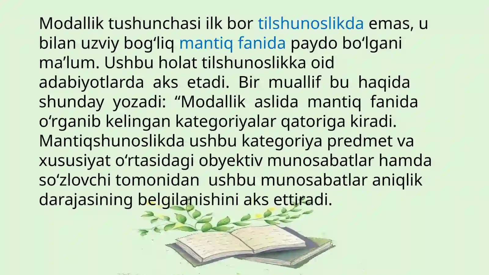 Modal so 'zlar 3