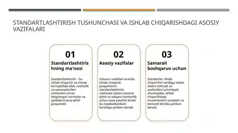 Standartlashtirish va uning ahamiyati 3
