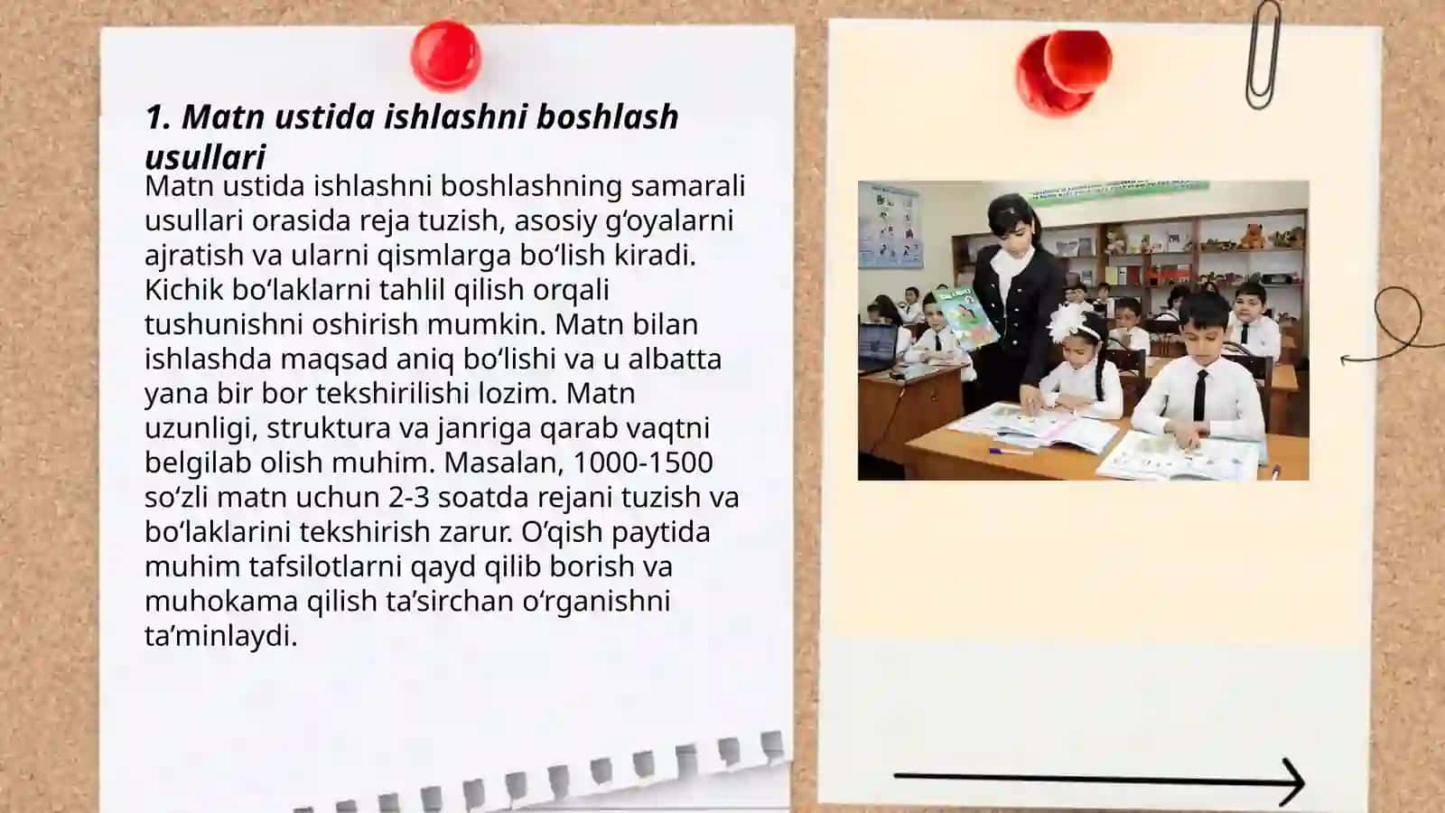 Matn ustida ishlashni boshlash usullari 3