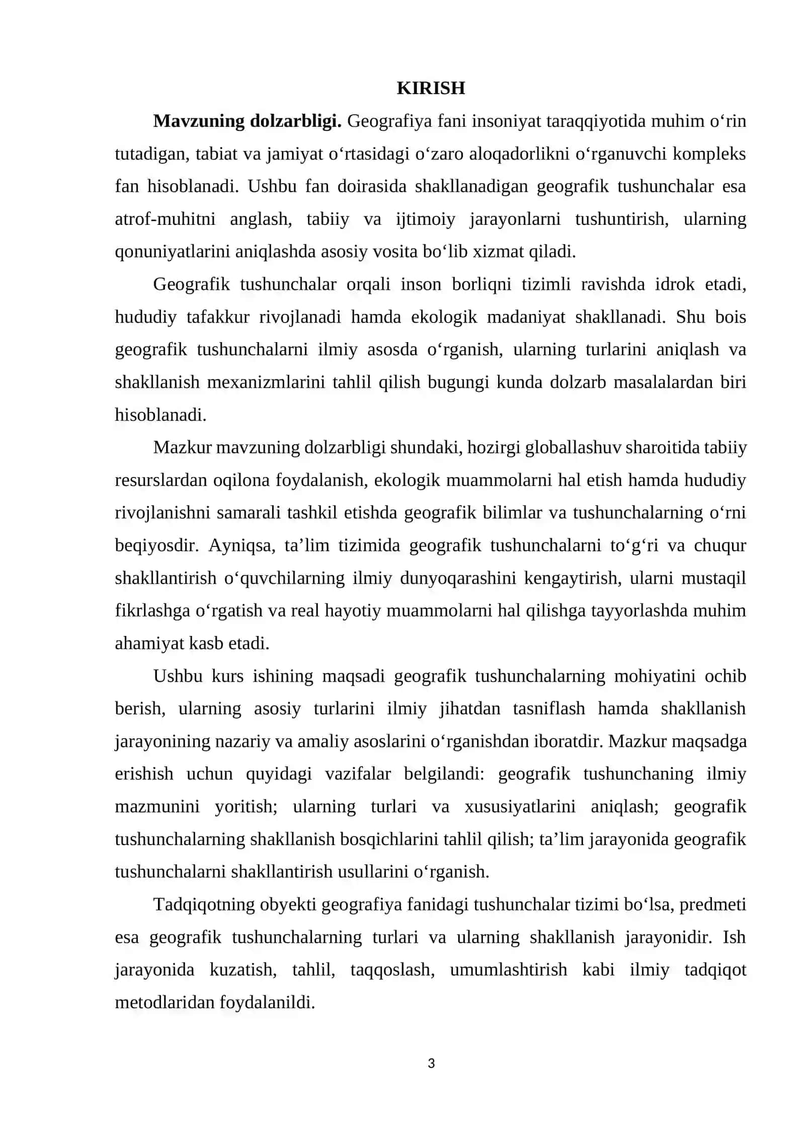 GEOGRAFIK TUSHUNCHALAR,ULARNING TURLARI VA SHAKLLANISHI 3