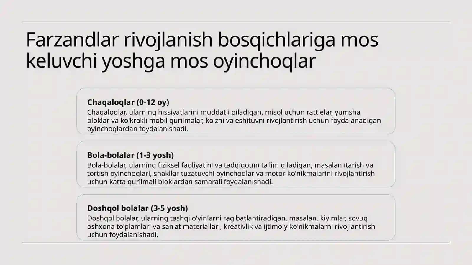 O'yinchoqlar,o'yinchoqlarga qo'yiladigan talablar 3