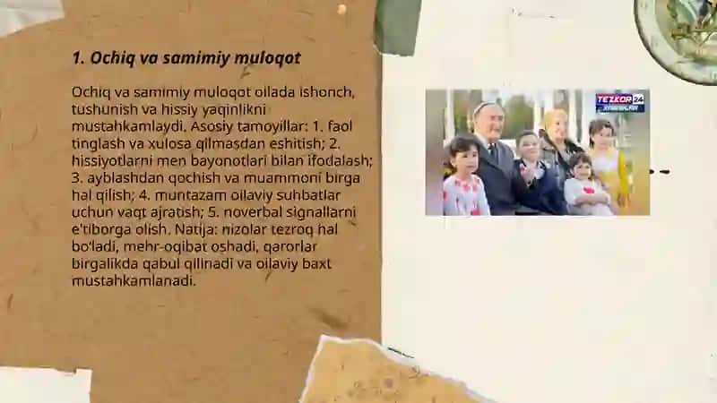 Ochiq va samimiy muloqot 3