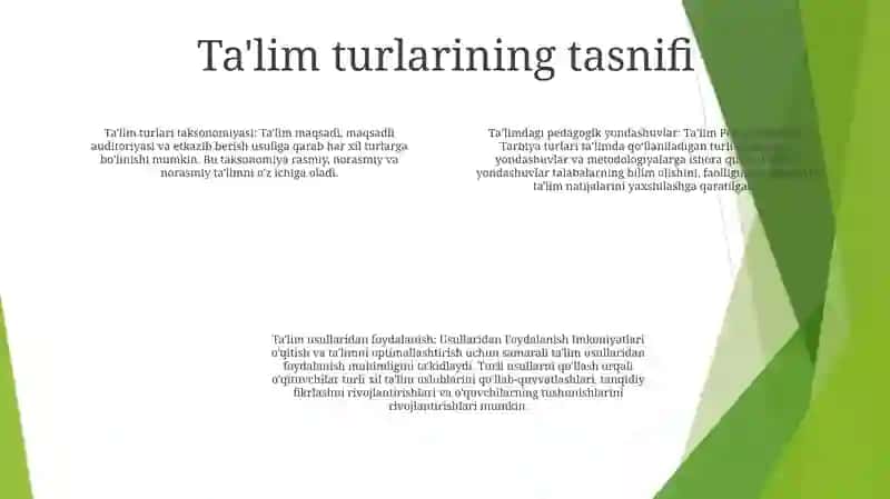 TaʼLim Pedagogikasida Tarbiya Turlari Va Usullaridan Foydalanish Imkoniyatlari 3